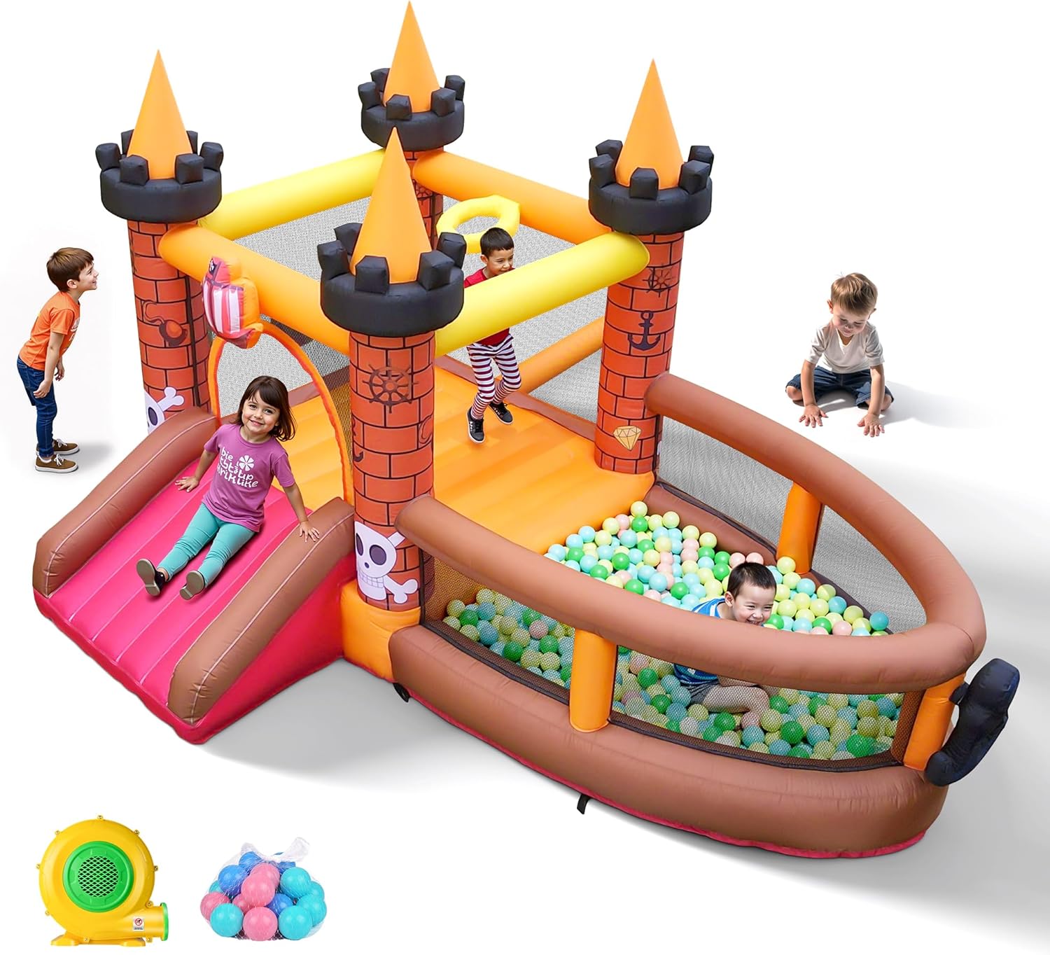 Kids Outdoor Bounce House - Nadmuchiwany zamek do skakania dla dzieci