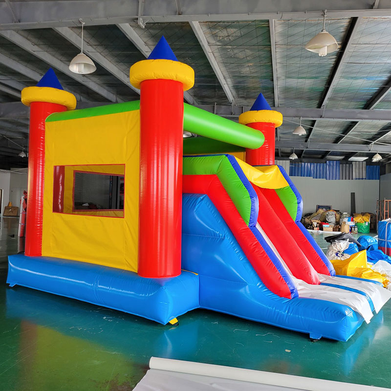 Kids Outdoor Bounce House - Dmuchany domek z zjeżdżalnią, kastel do