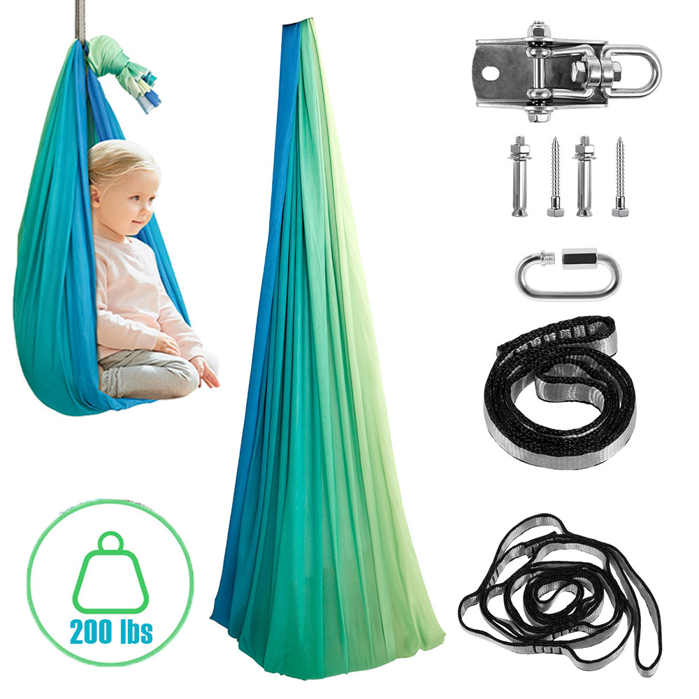Kids Outdoor Hammock Swing - Huśtawki sensoryczne dla dzieci Dwuwarstwowa wygodna