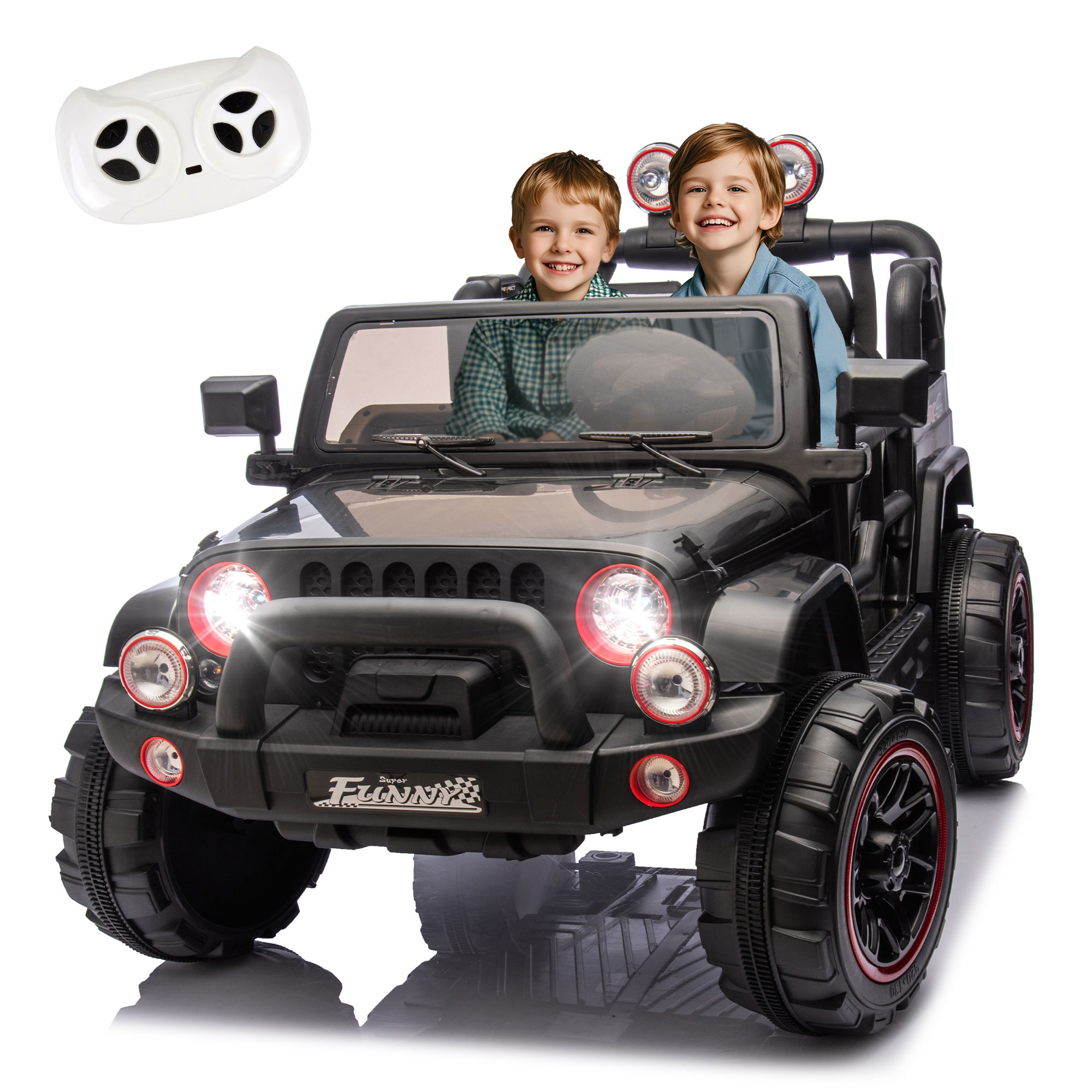 Kids Outdoor Music - Elektryczny samochodzik dla dzieci 24V 80W