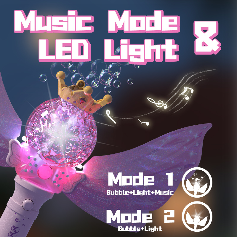 Kids Outdoor Music - Elektryczna różdżka do baniek mydlanych w
