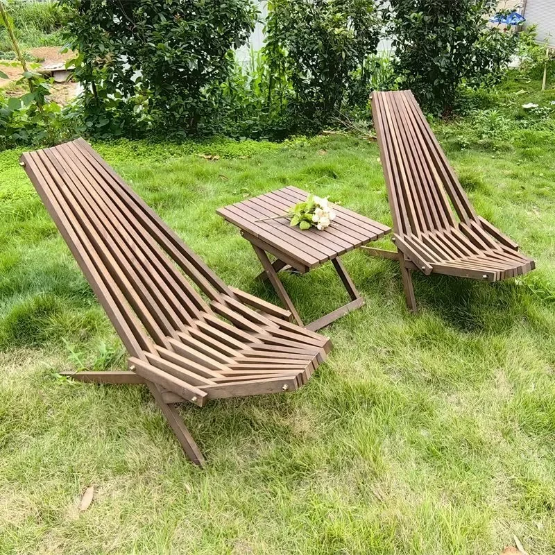 Kids Outdoor Wooden Table - Składany stołek Składany stół Pasujący stół