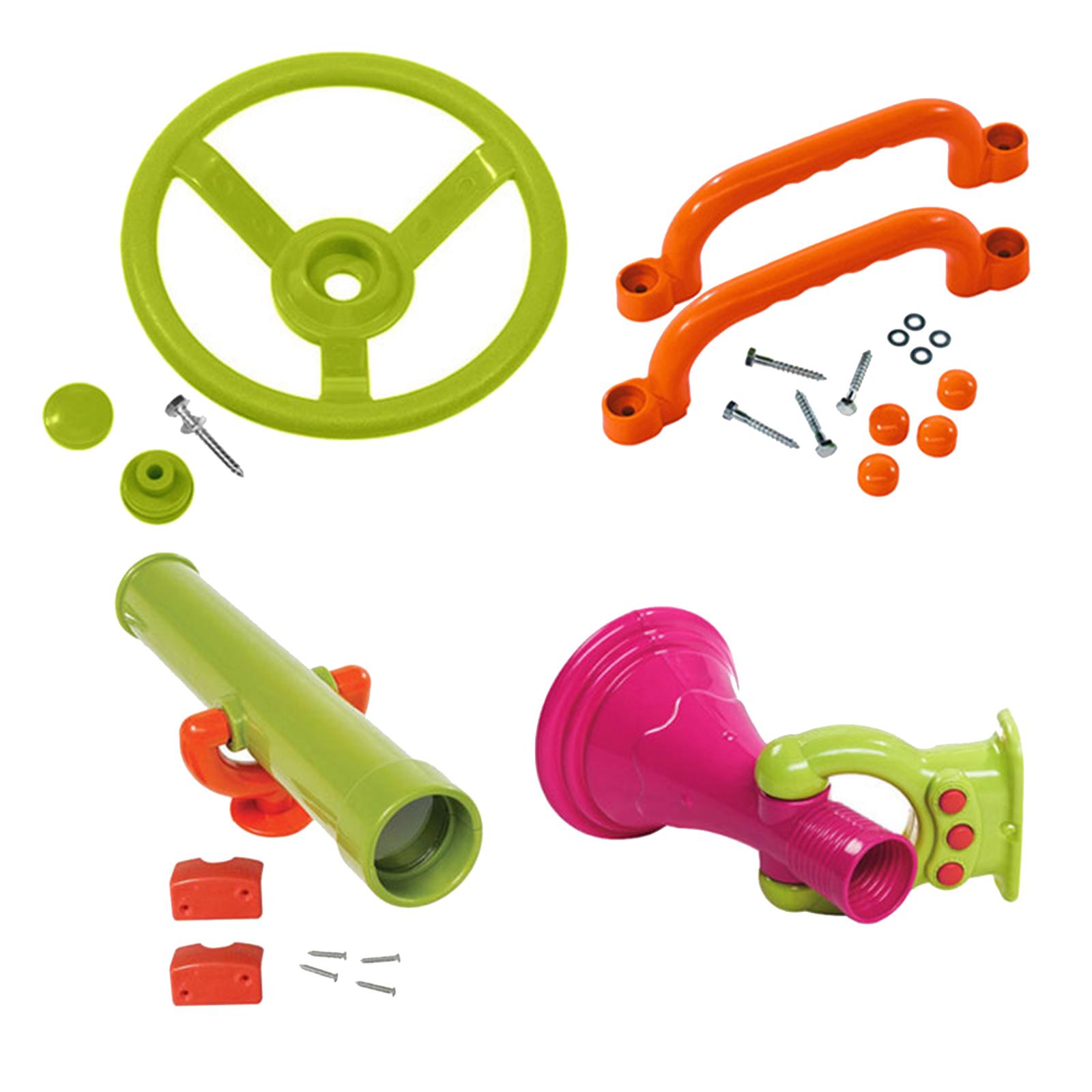 Kids Outdoor Jungle Gym - 4 Elementy Zestawu do Zabawy w