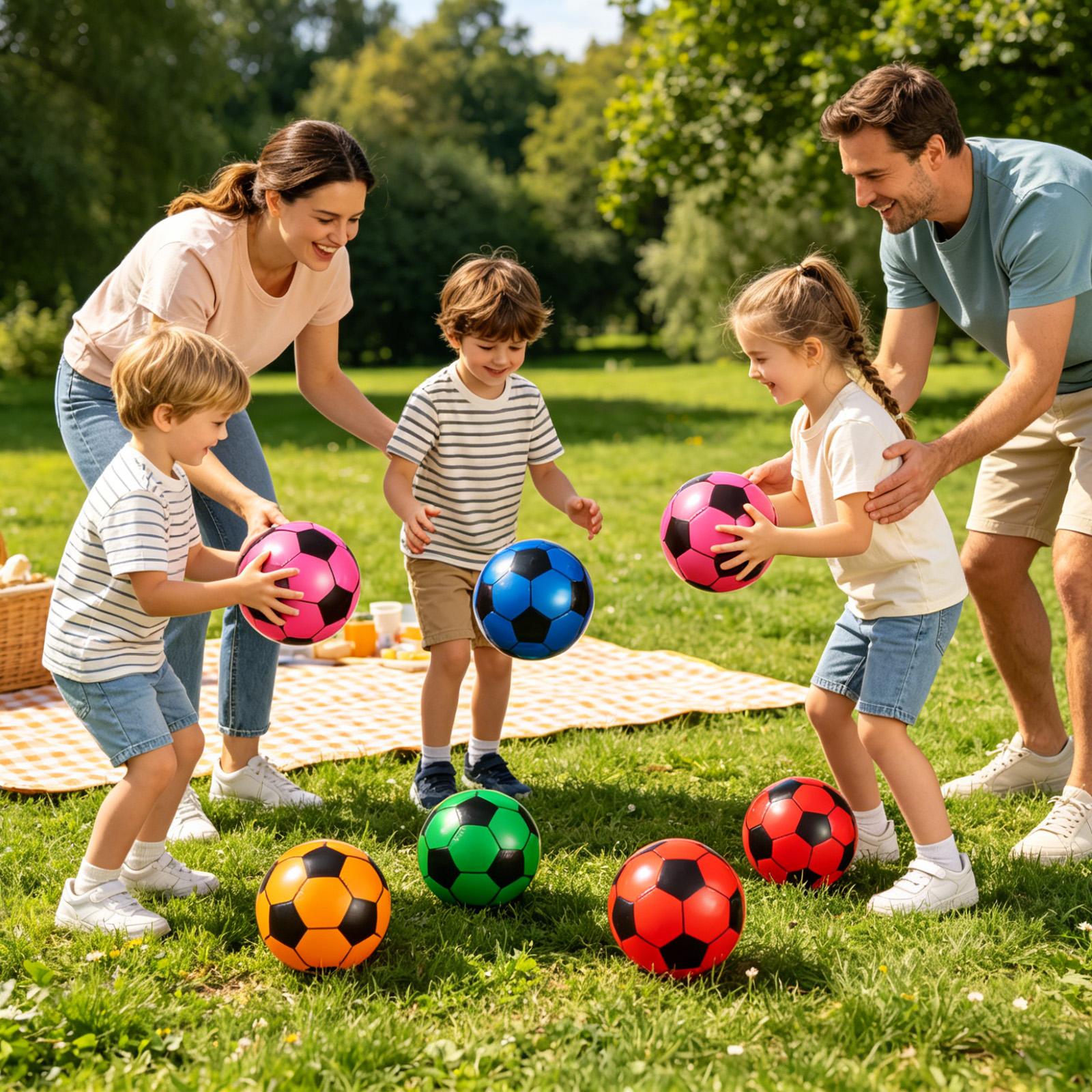 Kids Outdoor Garden Toys - Piłka Nożna Nadmuchiwana 6 Sztuk Zabawka
