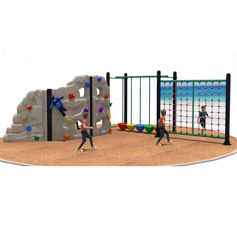Kids Outdoor Jungle Gym - Wyprzedaż: Plastikowa ściana wspinaczkowa dla dzieci