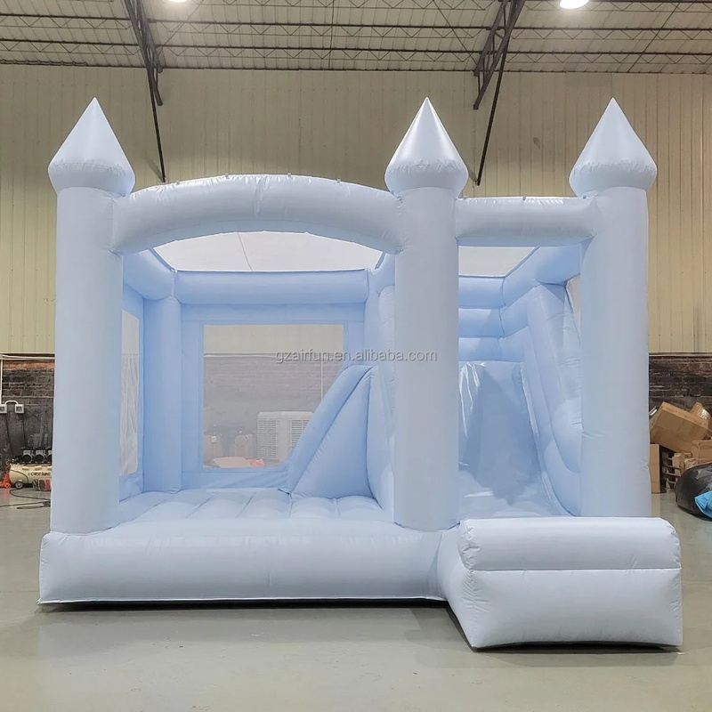 Kids Outdoor Bounce House - Biały dmuchany zamek do zabawy dla