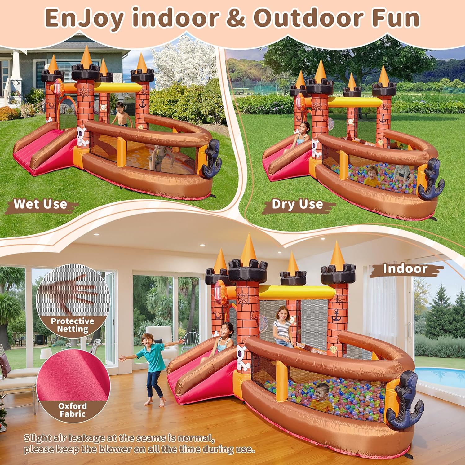 Nadmuchiwany zamek do skakania – Kids Outdoor Bounce House recenzja i cena