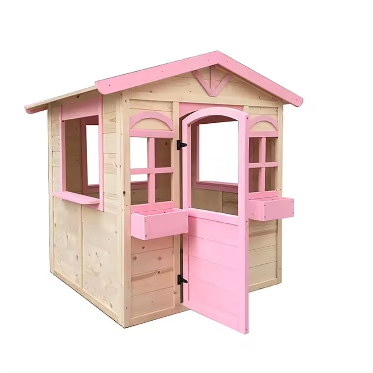Popularny domek do zabawy, dre – Kids Outdoor Wooden Playhouse recenzja i cena