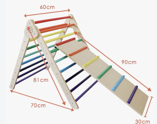 Składany Drewniany Trójkątny W – Kids Outdoor Wooden Playset recenzja i cena