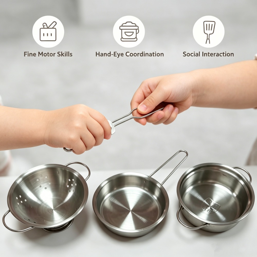 5 szt. Zestaw zabawkowych nacz – Kids Outdoor Kitchen Set recenzja i cena
