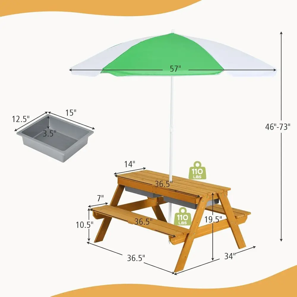 Stolik piknikowy dla dzieci 3w – Kids Outdoor Wooden Table recenzja i cena