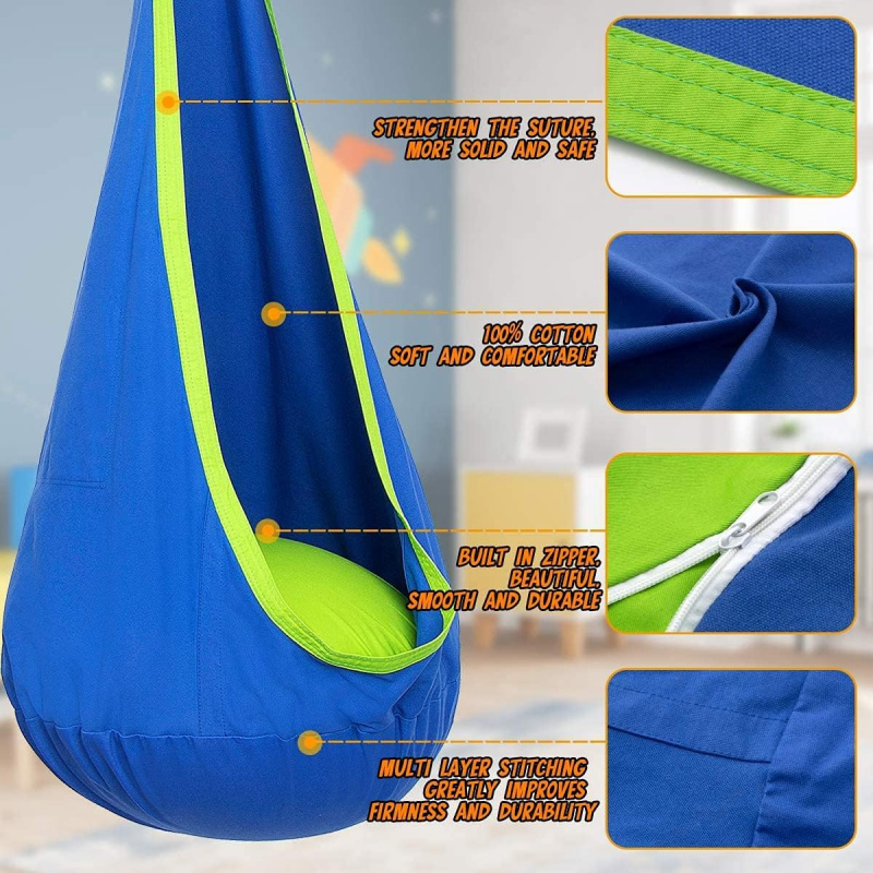 Dziecięca huśtawka wisząca z d – Kids Outdoor Hammock Swing recenzja i cena