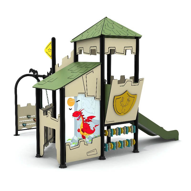 Drewniany zestaw zabawowy na z – Kids Outdoor Wooden Playhouse recenzja i cena