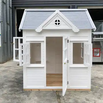 Drewniane domeczki do zabawy d – Kids Outdoor Wooden Playhouse recenzja i cena