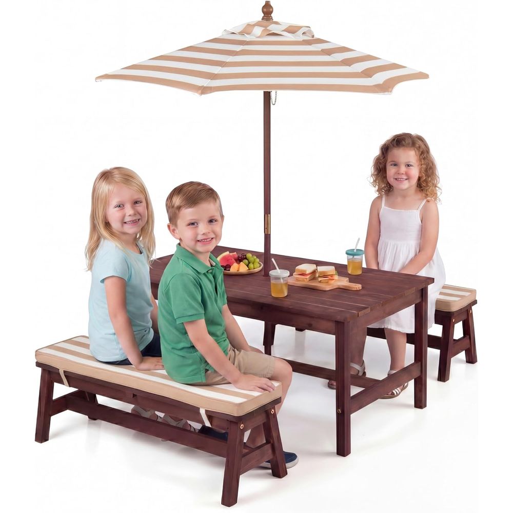 Stół piknikowy dla dzieci, duż – Kids Outdoor Wooden Table recenzja i cena