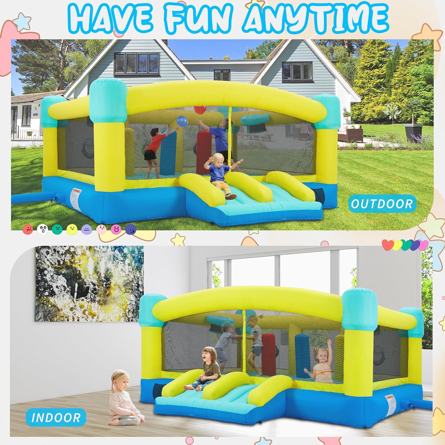 Duży dmuchany zamek do skakani – Kids Outdoor Bounce House recenzja i cena