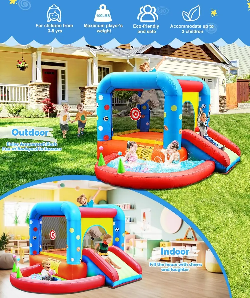 Nadmuchiwany zamek do skakania – Kids Outdoor Bounce House recenzja i cena
