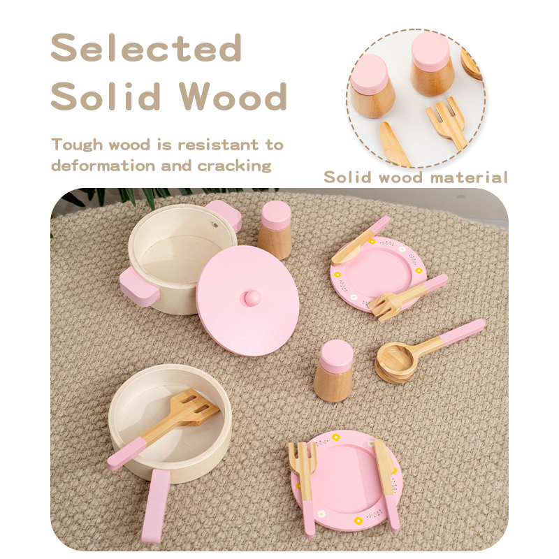 Drewniany zestaw kuchenny dla  – Kids Outdoor Mud Kitchen Accessories recenzja i cena