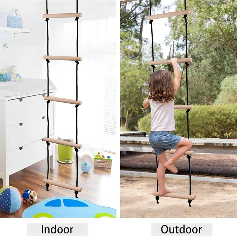 Drewniana drabinka sznurkowa h – Kids Outdoor Wooden Playset recenzja i cena
