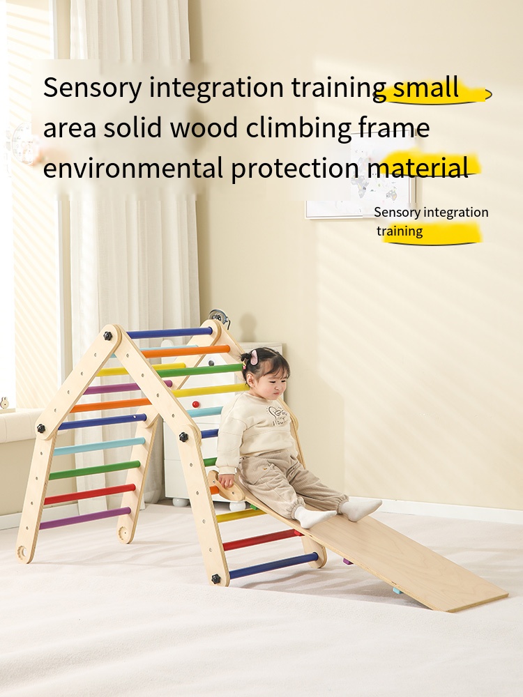 Drewniany trójkąt do wspinaczk – Kids Outdoor Jungle Gym recenzja i cena