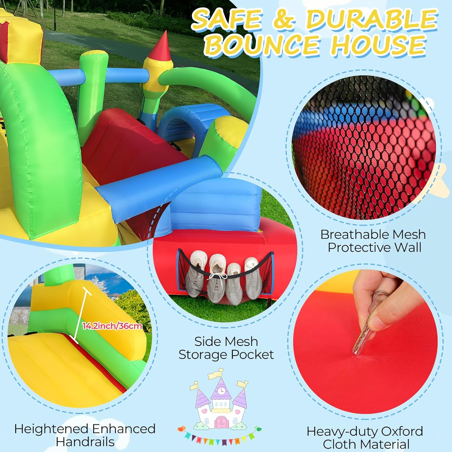 Nadmuchiwana trasa przeszkodow – Kids Outdoor Bounce House recenzja i cena