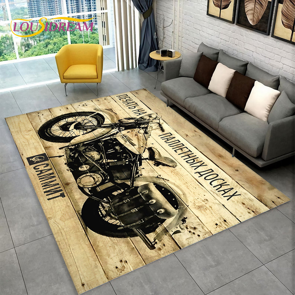 3D Retro Vintage motocykl dywa – Kids Outdoor Lounge recenzja i cena