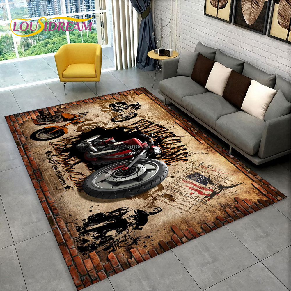 3D Retro Vintage motocykl dywa – Kids Outdoor Lounge recenzja i cena