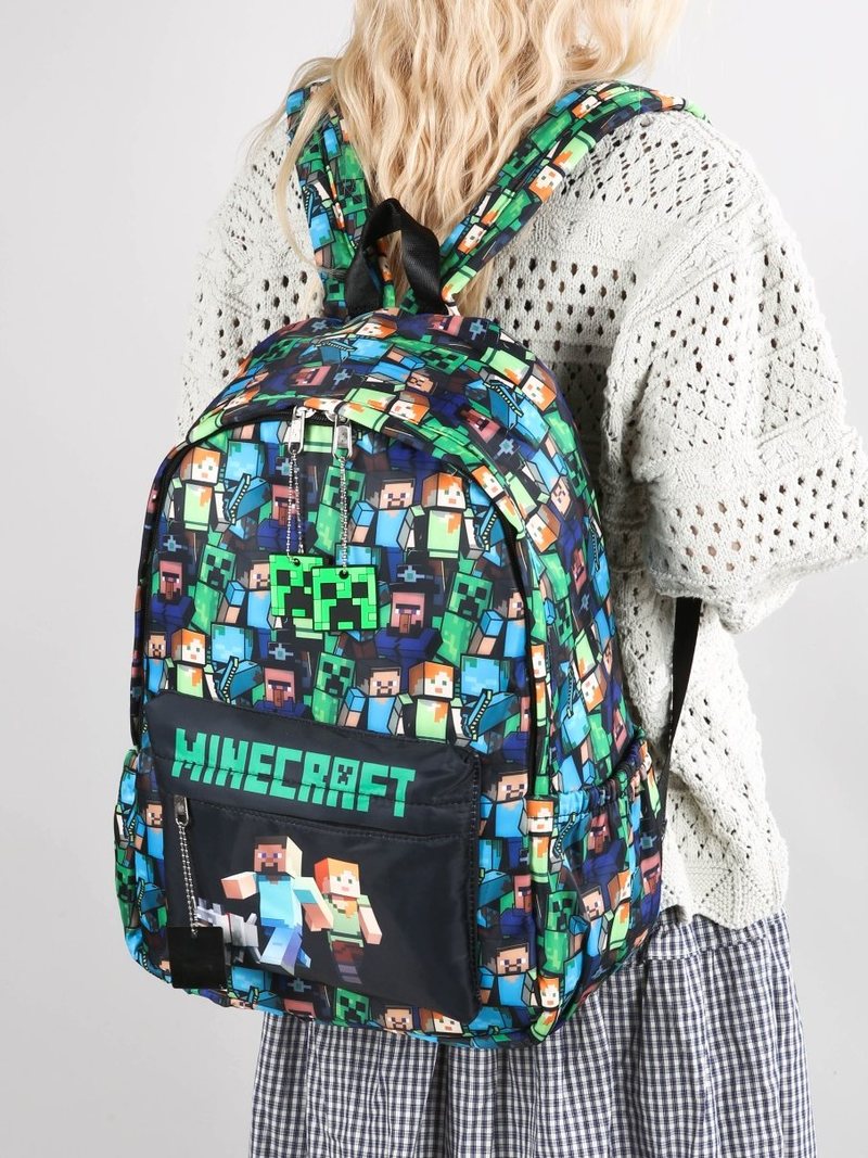 Plecak Minecraft z nadrukiem g – Kids Outdoor Backpack recenzja i cena