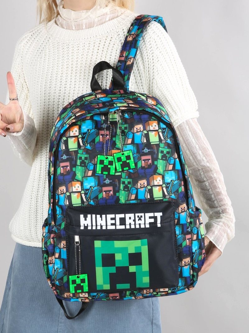 Plecak Minecraft z nadrukiem g – Kids Outdoor Backpack recenzja i cena