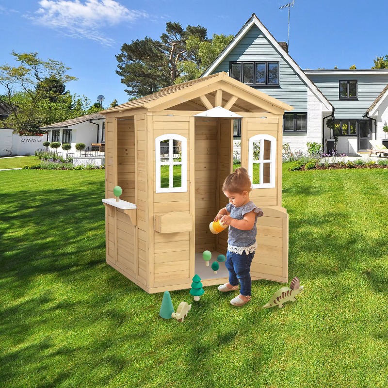 Nowoczesny klasyczny domek dla – Kids Outdoor Wooden Playhouse recenzja i cena