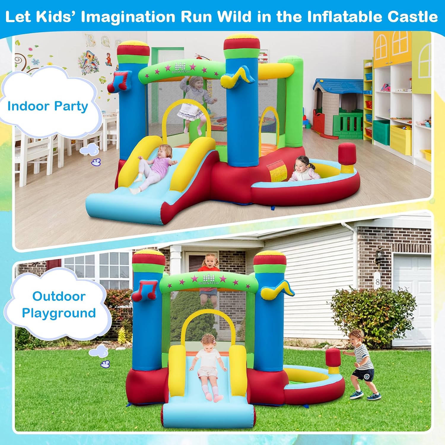 Nadmuchiwany domek do skakania – Kids Outdoor Bounce House recenzja i cena