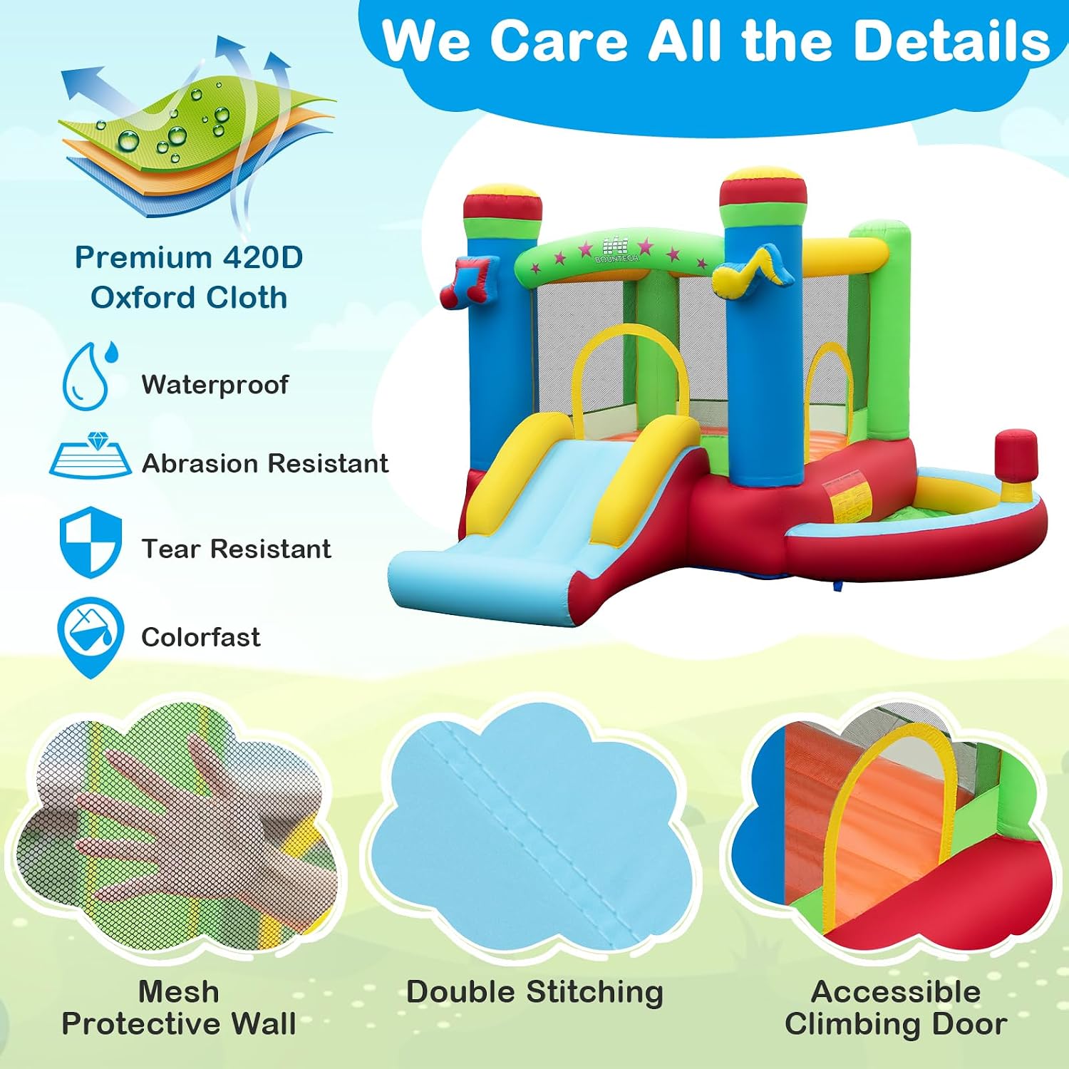 Nadmuchiwany domek do skakania – Kids Outdoor Bounce House recenzja i cena