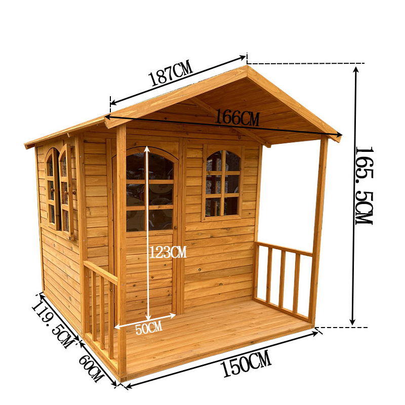 Popularny, ekologiczny, wytrzy – Kids Outdoor Wooden Playhouse recenzja i cena