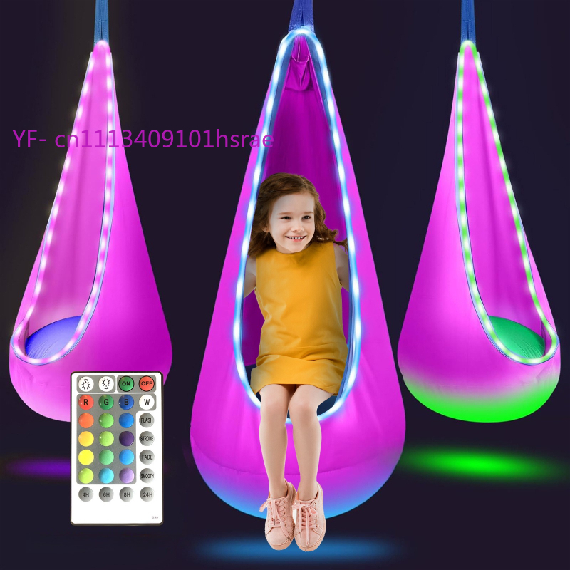 Świecący LED-owy dmuchany hama – Kids Outdoor Hammock Swing recenzja i cena
