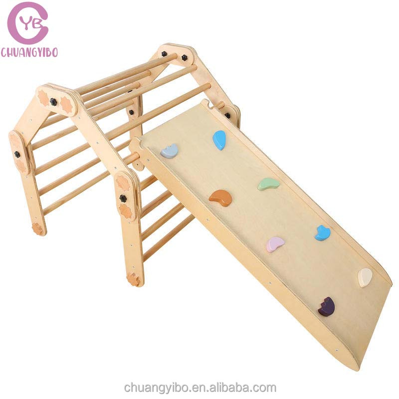 Drewniany trójkąt do wspinaczk – Kids Outdoor Jungle Gym recenzja i cena