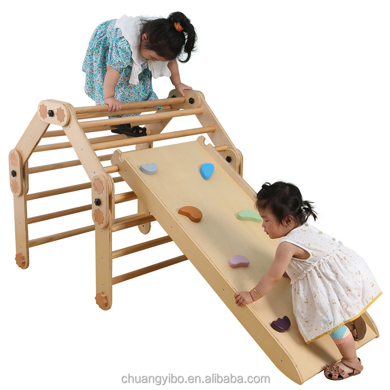 Drewniany trójkąt do wspinaczk – Kids Outdoor Jungle Gym recenzja i cena