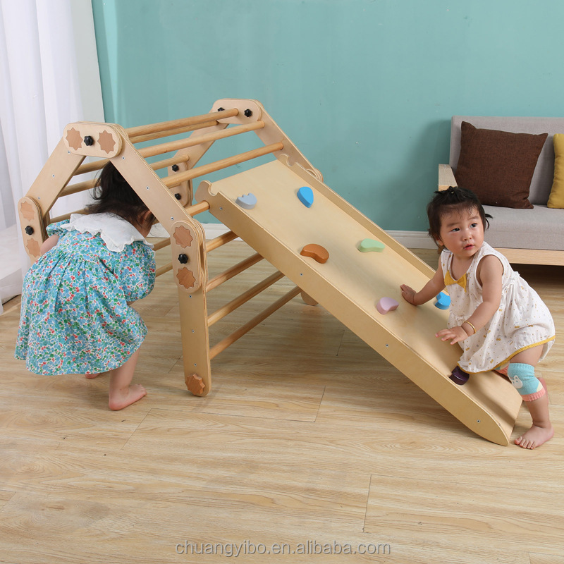 Drewniany trójkąt do wspinaczk – Kids Outdoor Jungle Gym recenzja i cena