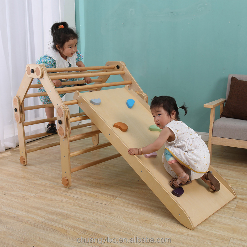 Drewniany trójkąt do wspinaczk – Kids Outdoor Jungle Gym recenzja i cena