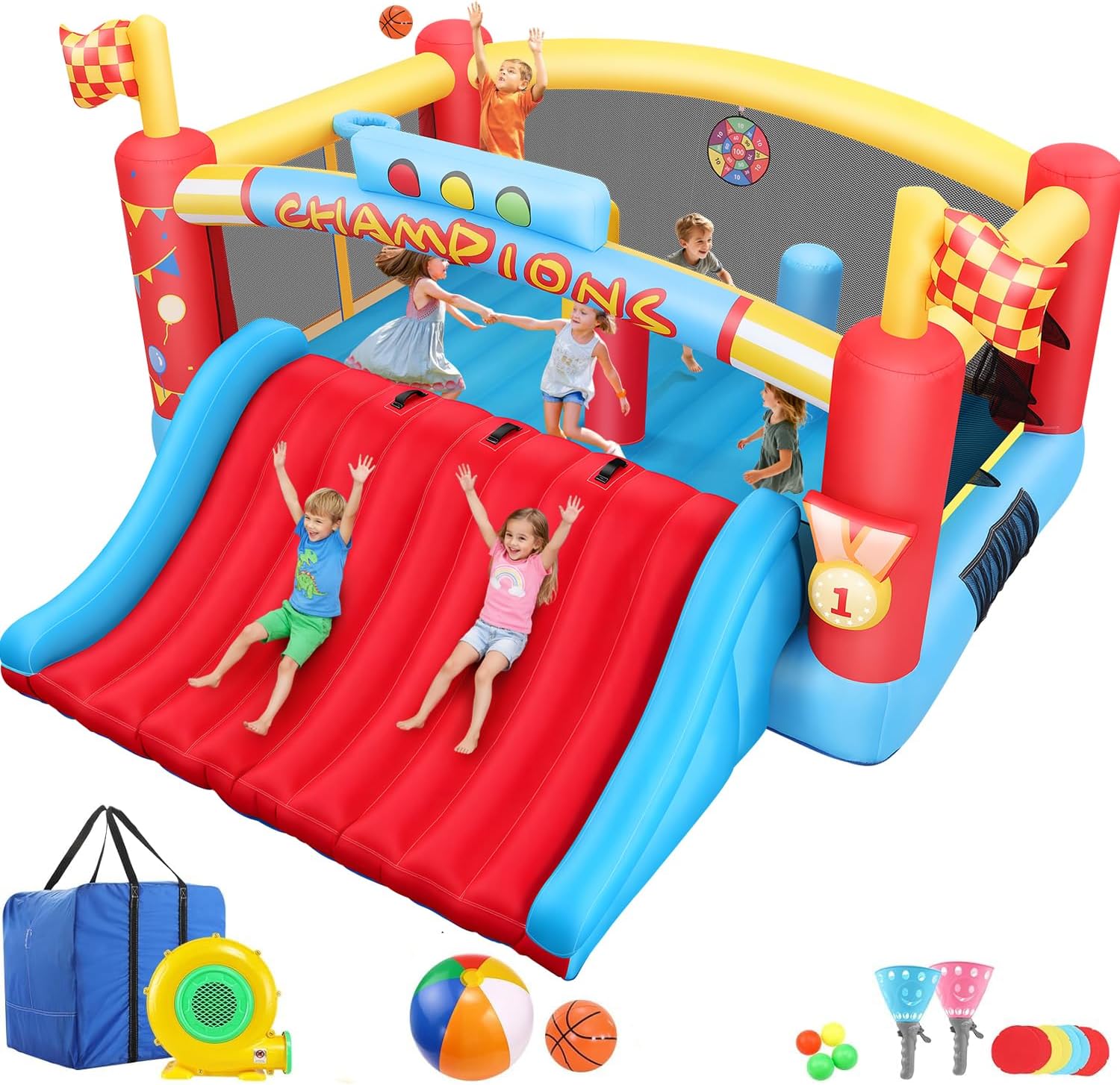 Duży dmuchany zamek do skakani – Kids Outdoor Bounce House recenzja i cena