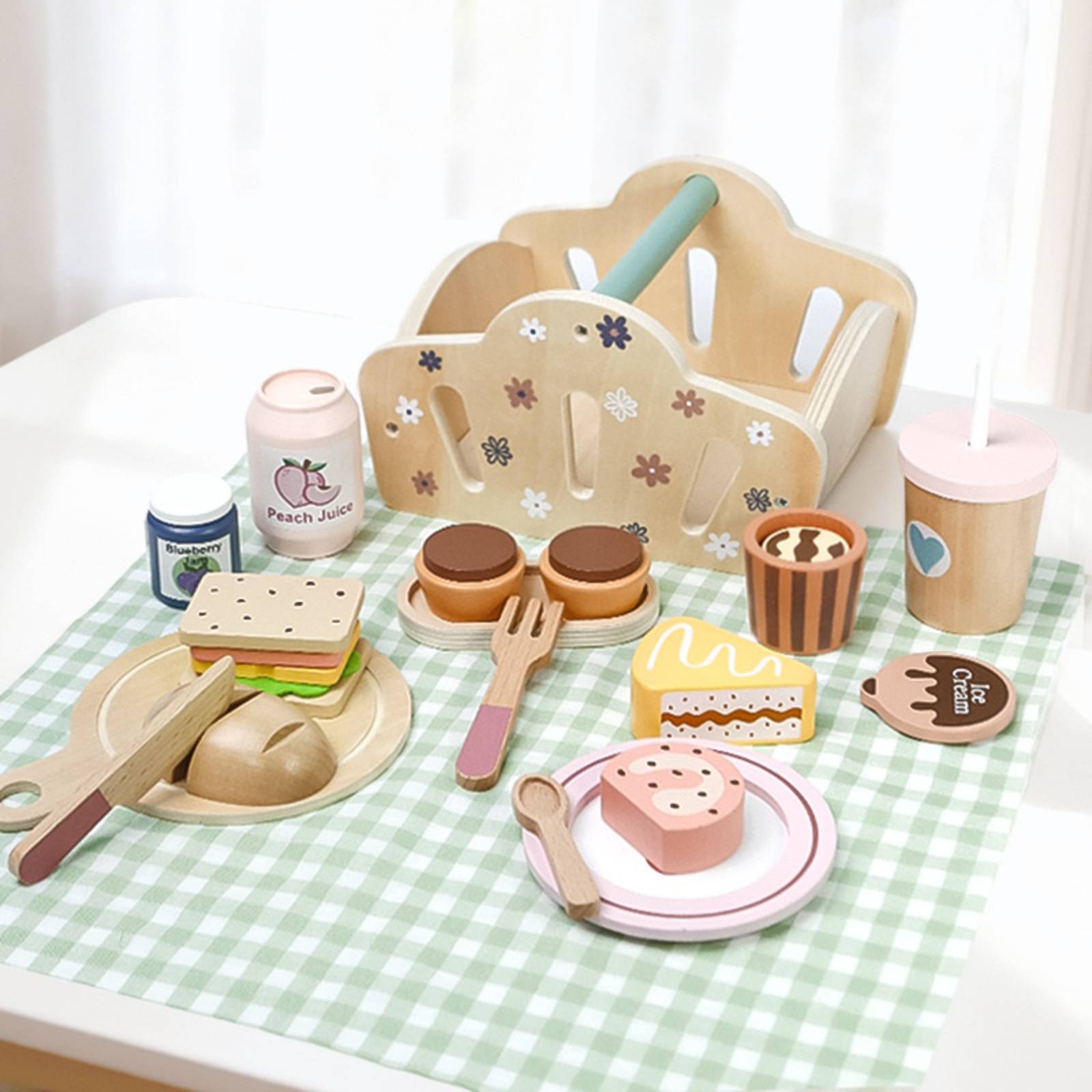 Drewniany koszyk na posiłki na – Kids Outdoor Wooden Playset recenzja i cena