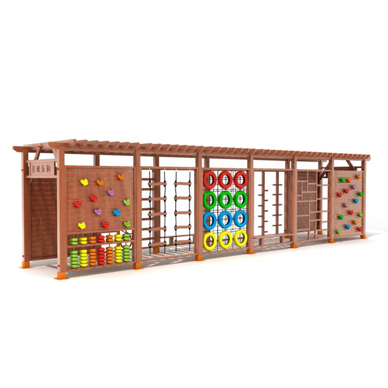 Drewniany zestaw do wspinaczki – Kids Outdoor Jungle Gym recenzja i cena
