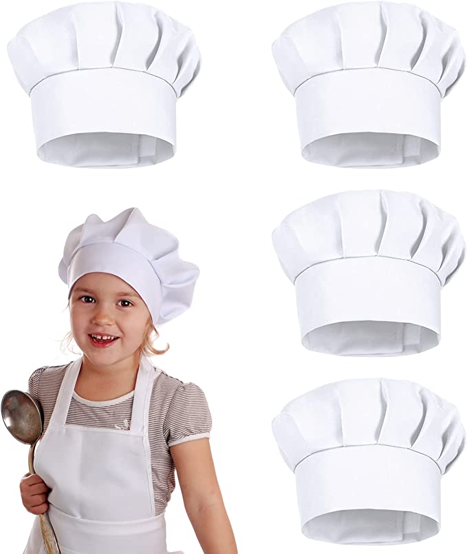 4 SZT. Białe Czapki Kucharza d – Kids Outdoor Mud Kitchen Accessories recenzja i cena