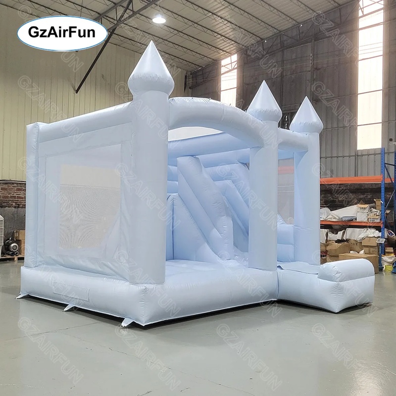 Biały dmuchany zamek do zabawy – Kids Outdoor Bounce House recenzja i cena