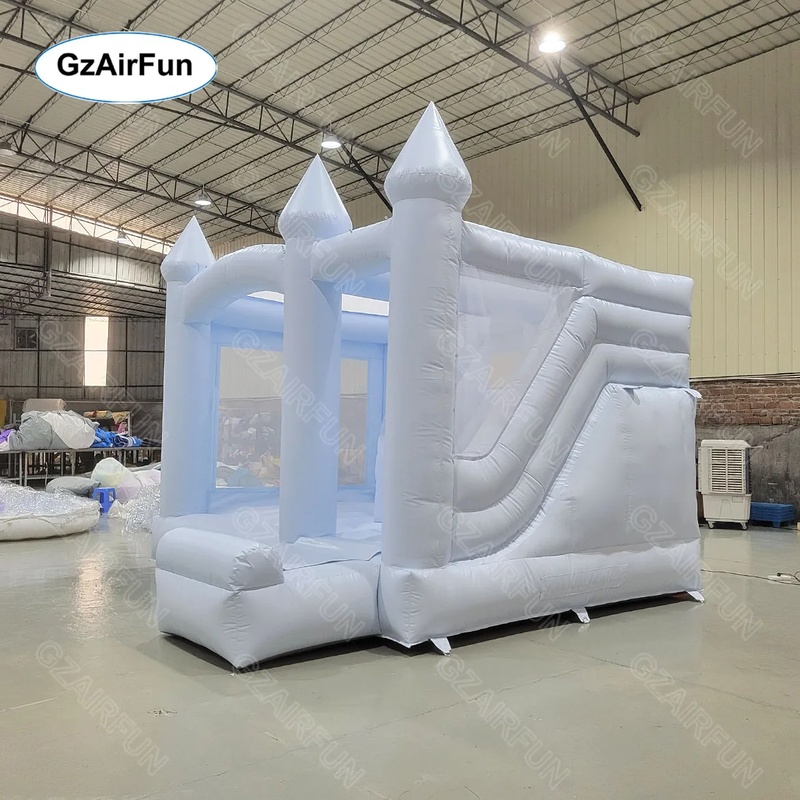 Biały dmuchany zamek do zabawy – Kids Outdoor Bounce House recenzja i cena